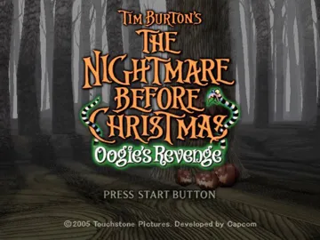 Tim Burtons The Nightmare Before Christmas Oogies Revenge (USA) screen shot title